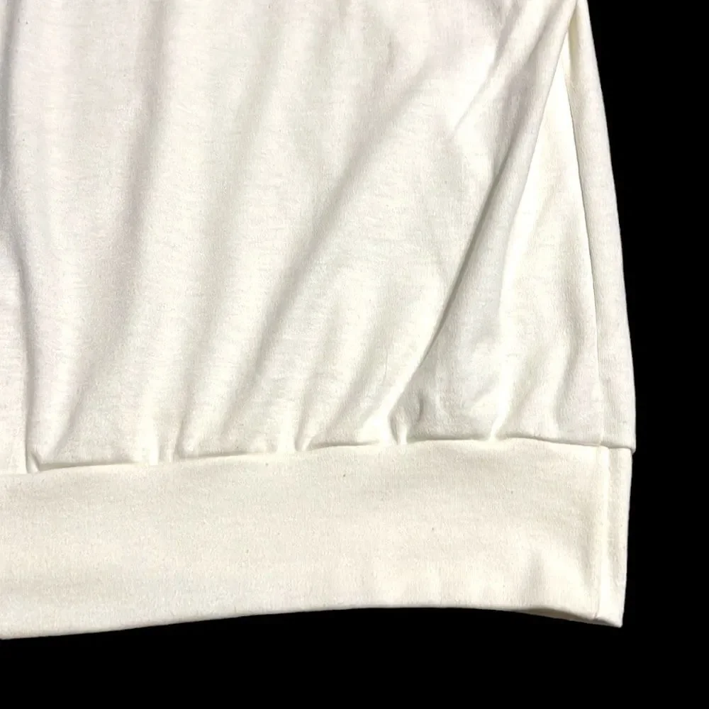 Vintage T-Shirt Woman's Size 2X Why Not? White Floral Textured Colorful USA - Picture 4 of 10